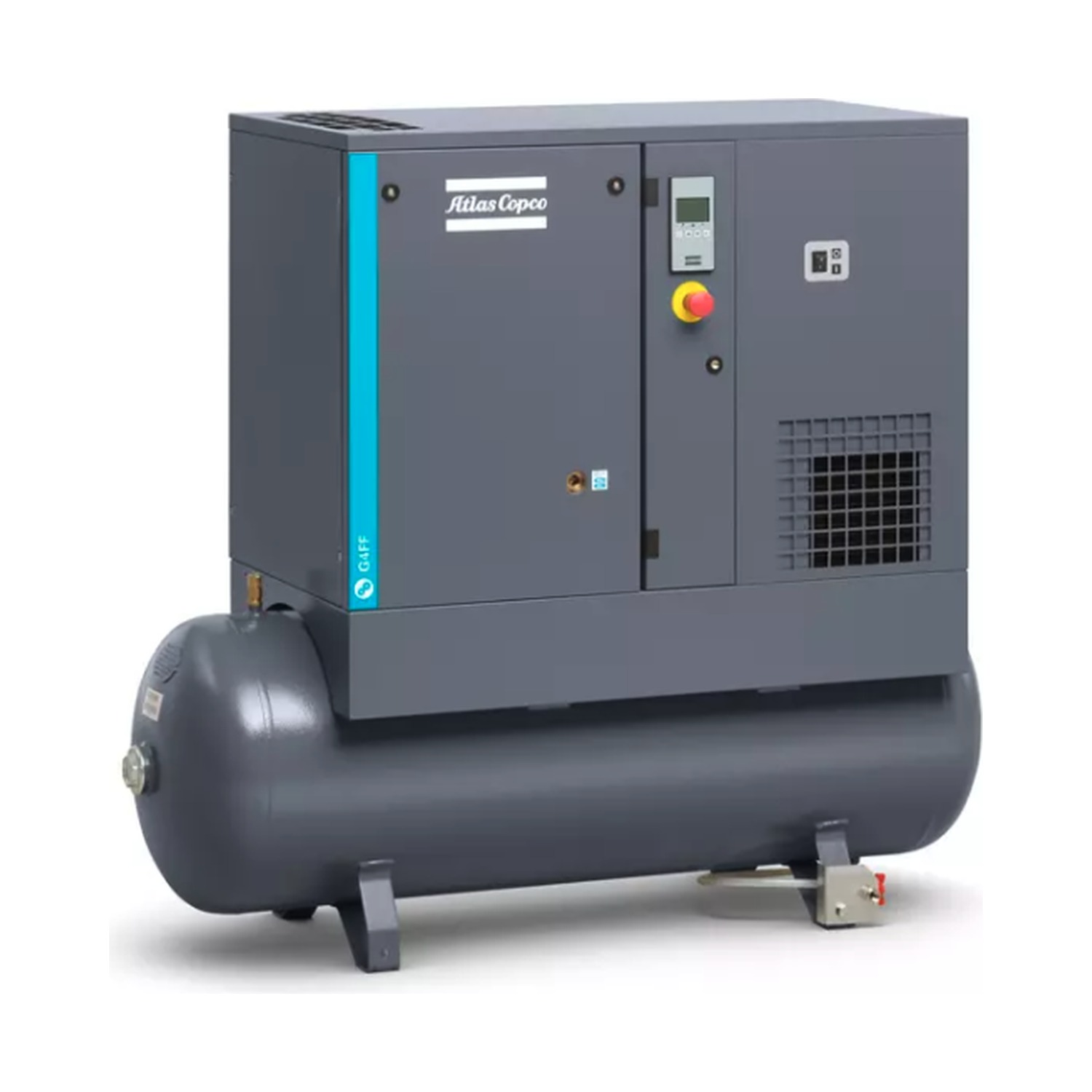 Atlas Copco G4 Rotary Screw Air Compressor (5 HP, 145 PSI, 53-Gal Tank, w/ Dryer, 208-230/460V 3-Phase)