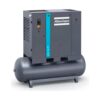 Atlas Copco G18 Rotary Screw Air Compressor (24 HP, 125 PSI, 132-Gal Tank, w/ Dryer, 208-230/460V 3-Phase)