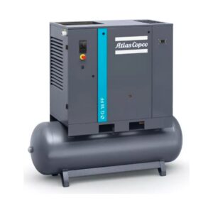 Atlas Copco G18 Rotary Screw Air Compressor (24 HP, 125 PSI, 132-Gal Tank, w/ Dryer, 208-230/460V 3-Phase)