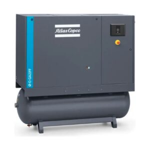 Atlas Copco GA22 Rotary Screw Air Compressor (30 HP, 125 PSI, Receiver-Mounted, w/ Dryer, 208-230/460V 3-Phase)