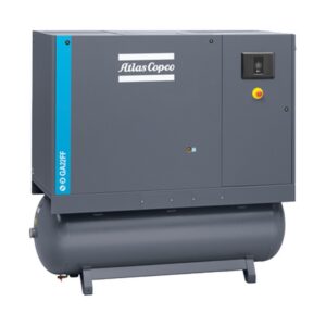 Atlas Copco GA22 Rotary Screw Air Compressor (30 HP, 125 PSI, 132-Gal Tank, 208-230/460V 3-Phase)