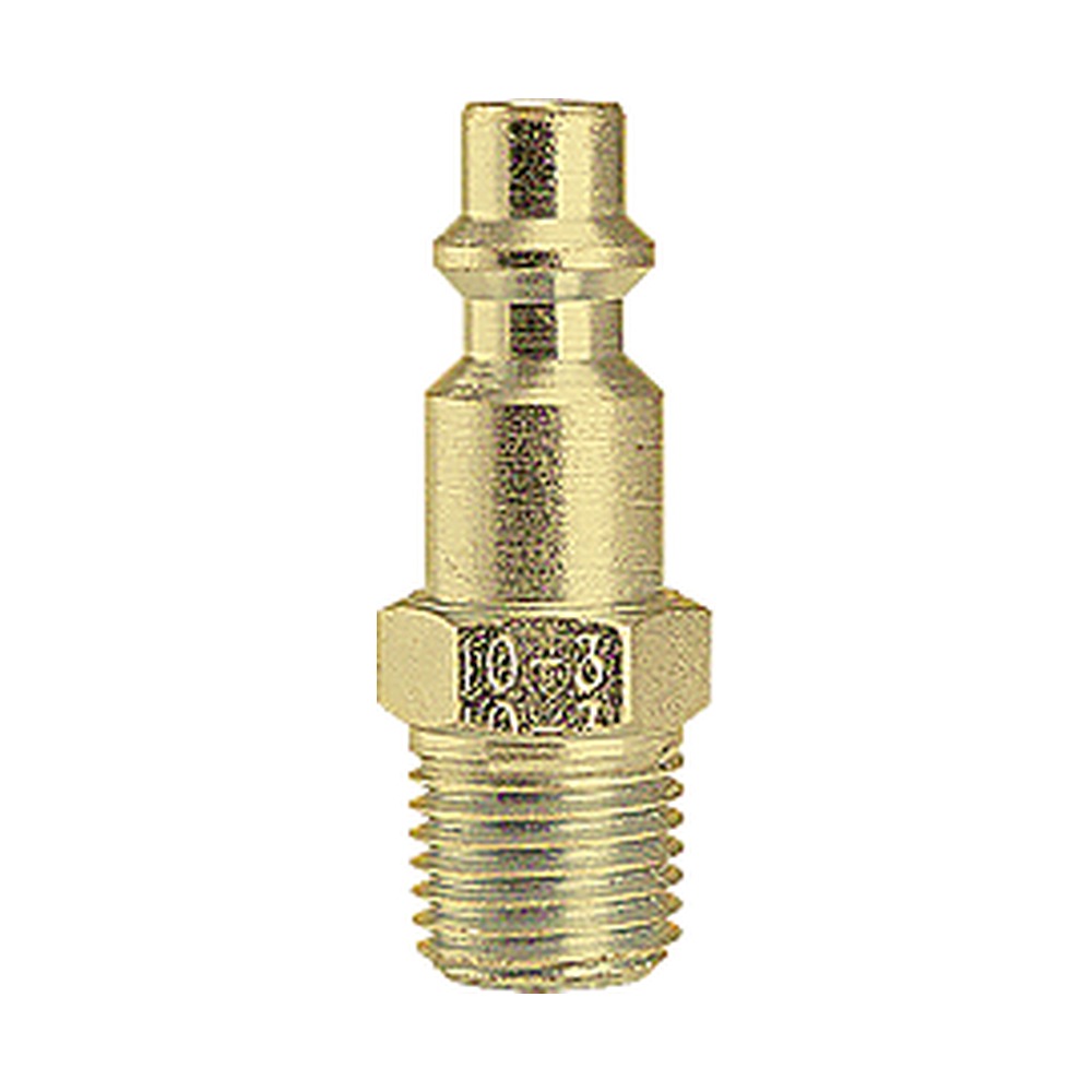 Foster 12-3S/S 1/4 in. Industrial Quick Coupler Plug, 1/8 in. NPT Male