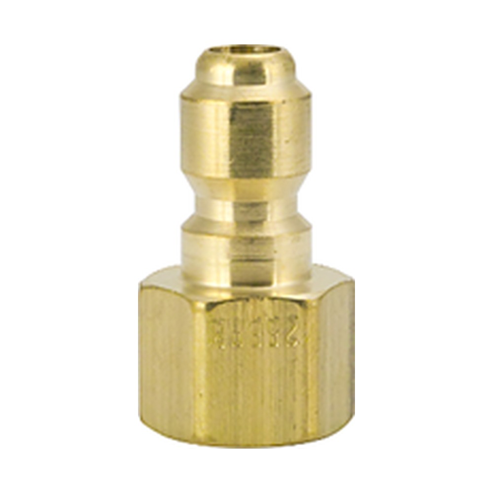 Foster 125FP 1-1/4 in. FST Straight-Thru Quick Coupler Plug, 1-1/4 in. NPT Female