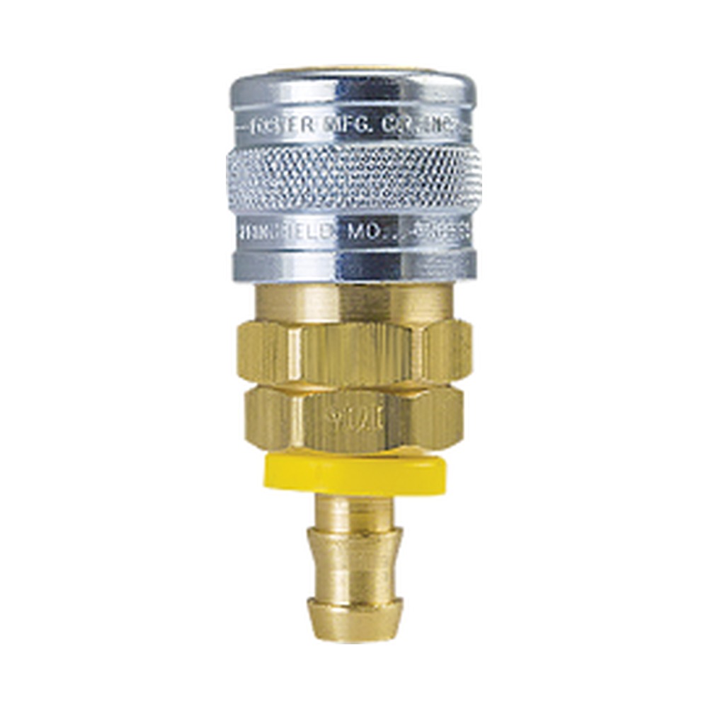 Foster 1714W 3/8 in. Industrial Manual Quick Coupler, 3/8 in. Push-On Hose Barb