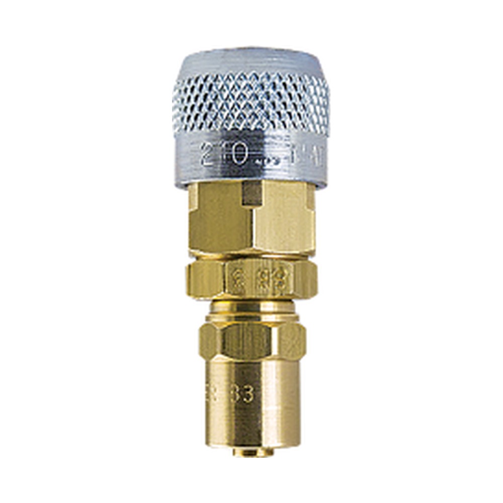 Foster 210-SB7S/S 1/4 in. ARO Automatic Quick Coupler, 1/4 in. ID x 5/8 in. OD Hose Clamp