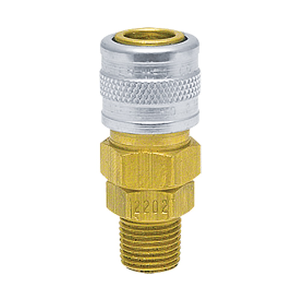 Foster 2202S 1/8 in. Industrial Ball Lock Manual Quick Coupler, 1/8 in. NPT Male