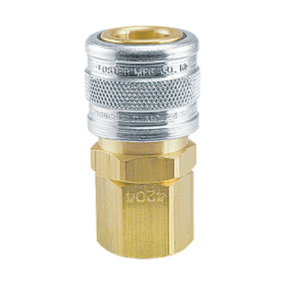Foster 4204W 3/8 in. Industrial Manual Quick Coupler, 3/8 in. NPT Female