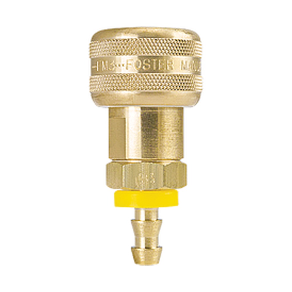 Foster B-2BPS2-B-SL 1/4 in. Industrial Sleeve Lock Automatic Quick Coupler, 1/4 in. Push-On Hose Barb
