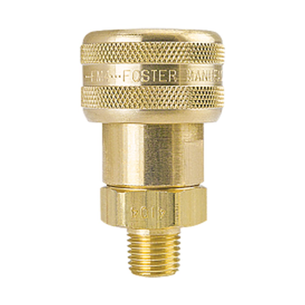 Foster B-3BM3-B 3/8 in. Industrial Automatic Quick Coupler, 3/8 in. NPT Male