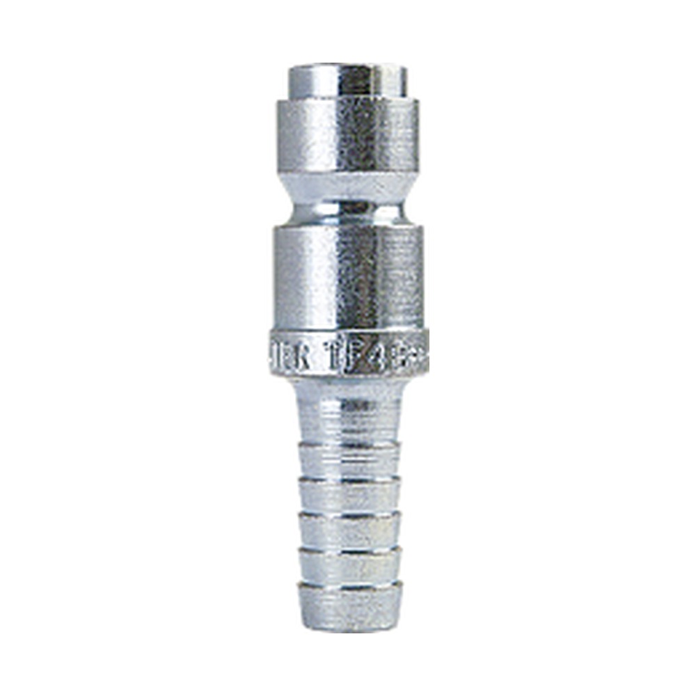 Foster B-J2S2-S 1/4 in. Tru-Flate Quick Coupler Plug, 1/4 in. Hose Barb
