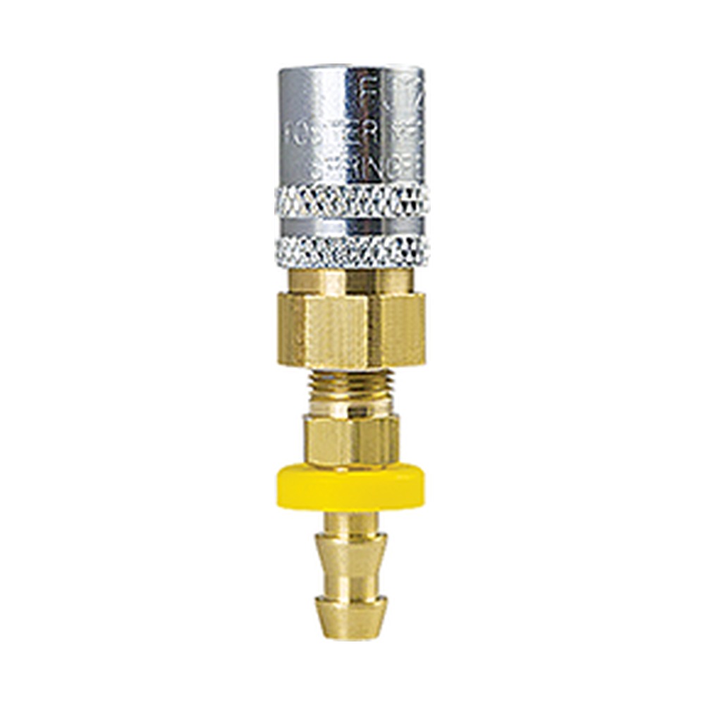 Foster BLFS306VP2 3/8 in. FJT Ball Lock Quick Coupler, 3/8 in. Push-On Hose Barb
