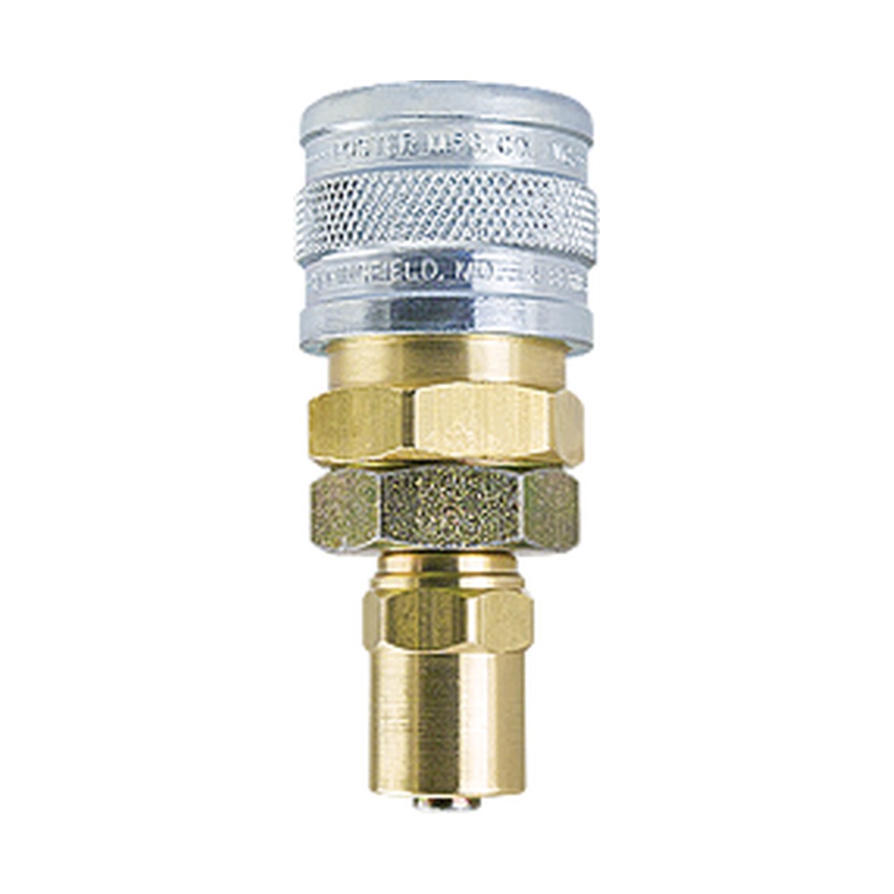 Foster BLSB7-3S/S 1/4 in. Industrial Ball Lock Manual Quick Coupler, 1/4 in. ID x 5/8 in. OD Hose Clamp