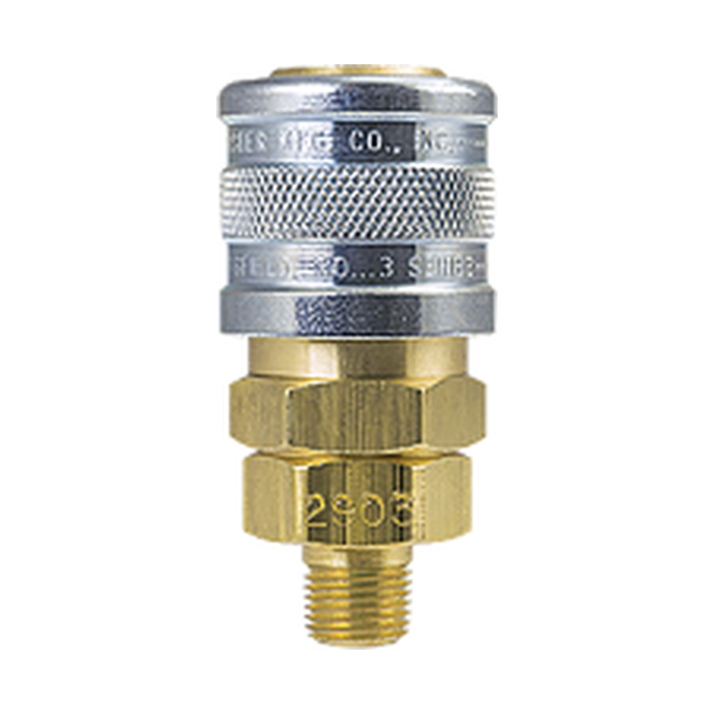Foster D321 1/4 in. Industrial Manual Quick Coupler, 1/8 in. NPT Male