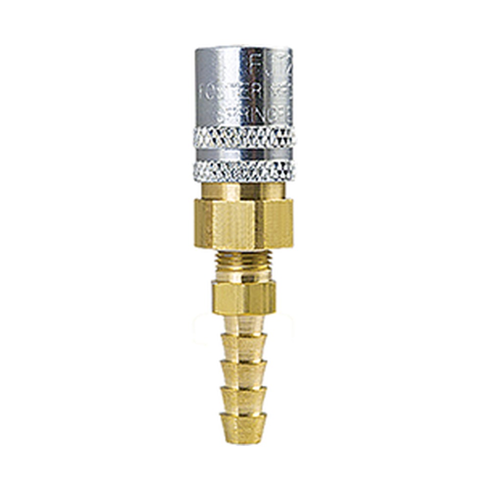 Foster FS318VP2 3/8 in. FJT 90 Degree Quick Coupler, 1/2 in. Push-On Hose Barb