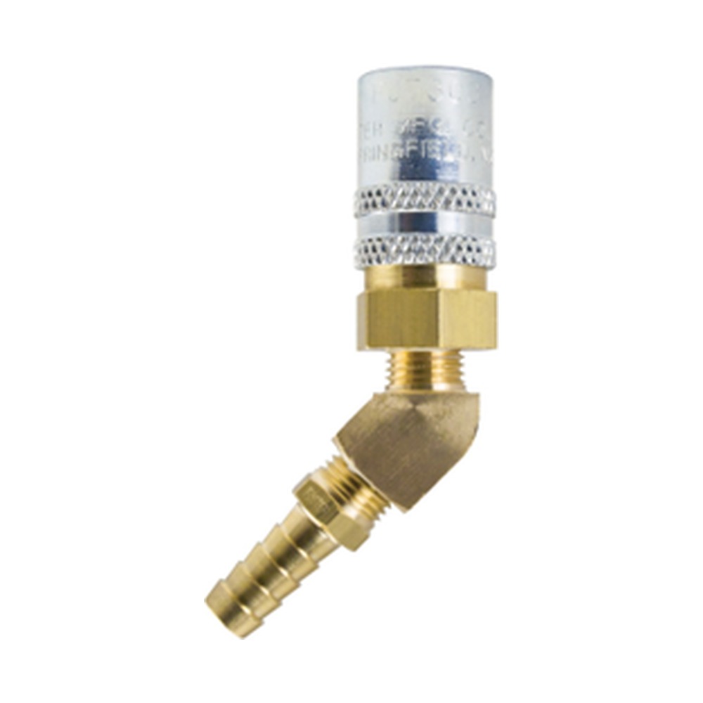 Foster FS326V 3/8 in. FJT 45 Degree Quick Coupler, 3/8 in. Hose Barb