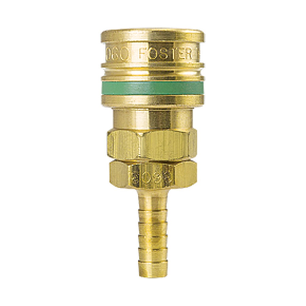 Foster O-3703 1/4 in. Hansen 600 Quick Coupler, 3/8 in. Hose Barb