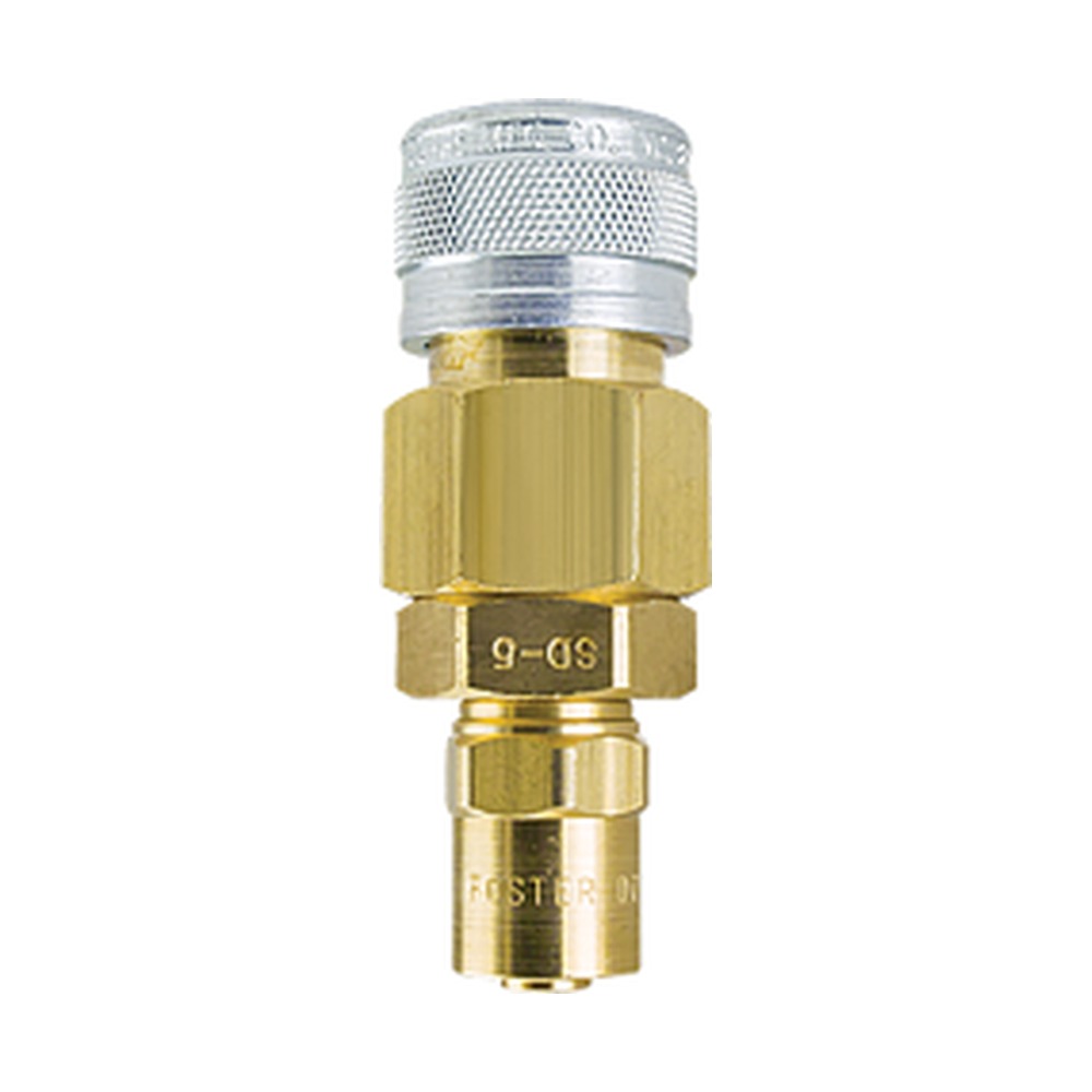 Foster SD7-5W 1/2 in. Industrial Quick Coupler, 3/8 in. ID x 5/8 in. OD Hose Clamp