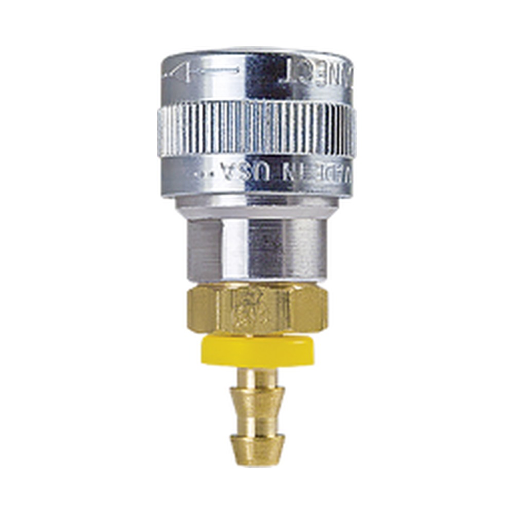 Foster SHD1713 1/4 in. Schrader Automatic Quick Coupler, 3/8 in. Push-On Hose Barb