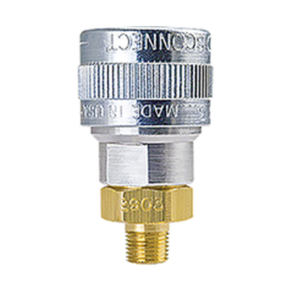 Foster SHD5105 1/2 in. Schrader Automatic Quick Coupler, 3/8 in. NPT Male