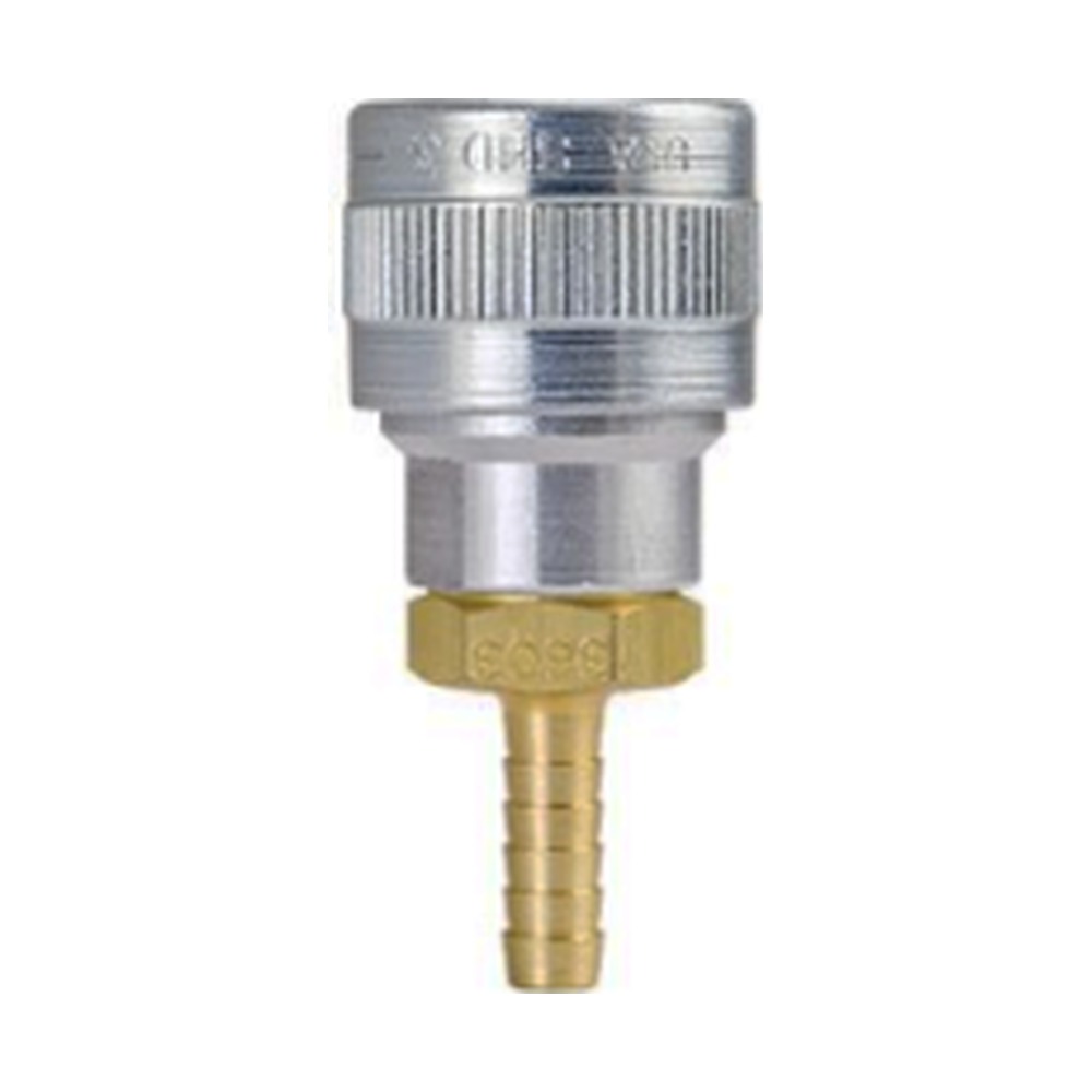 Foster SHD5705 1/2 in. Schrader Automatic Quick Coupler, 3/8 in. Hose Barb