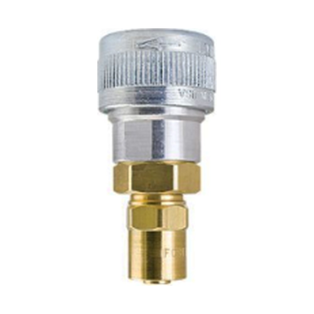 Foster SHDSD93 1/4 in. Schrader Automatic Quick Coupler, 3/8 in. ID x 11/16 in. OD Hose Clamp