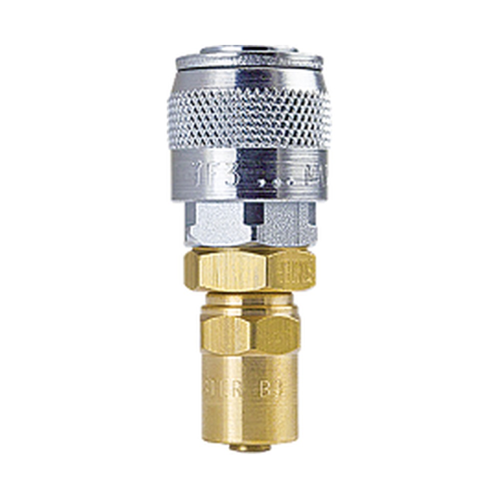 Foster TFSD9 1/4 in. Tru-Flate Automatic Quick Coupler, 3/8 in. ID x 11/16 in. OD Hose Clamp